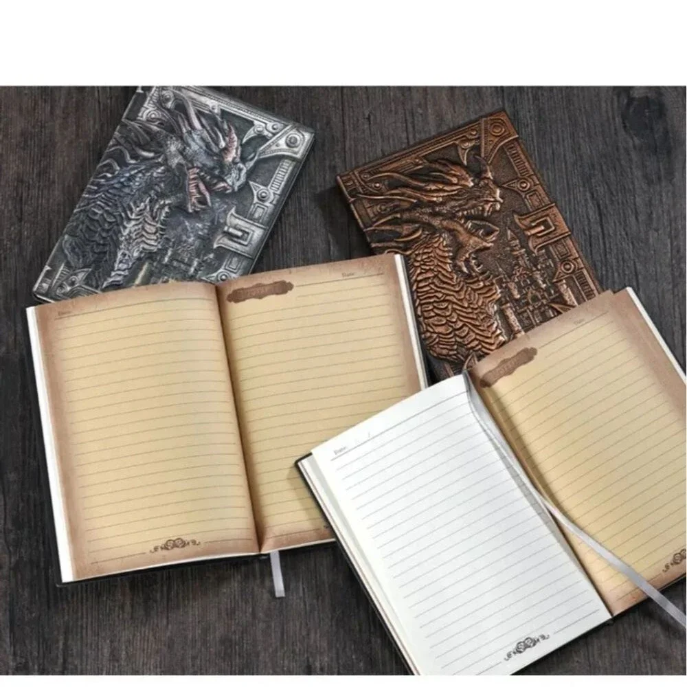 Embossed Dragon journal planner book diary manifest lined pages